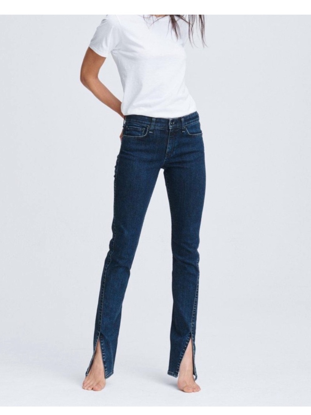 NWT Rag & Bone Cate Mid Rise Flare Jeans  Night Blue
